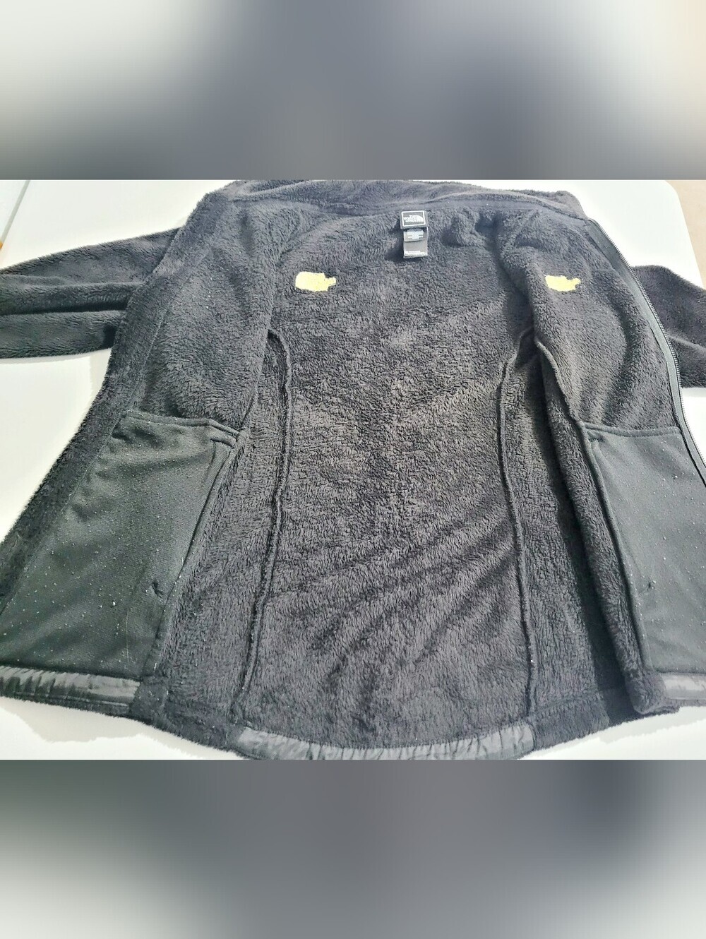 The North Face Women's Black Plush Fleece Full Zip Jacket Coat Size Small Small - Picture 10 of 13